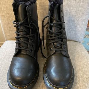 Dr Martens Combat Black Boots for women